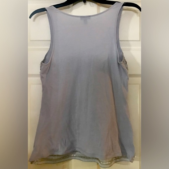 Express Silvery Metallic Dress Tank - Picture 3 of 5